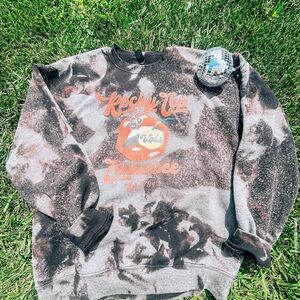 Rocky Top Tennessee Graphic Sweater - Black and Orange